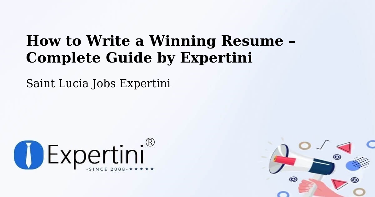 Resume Writing Guide for Job Seekers – Deville - Deville, Saint Lucia Jobs Expertini